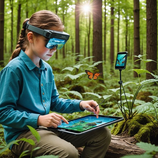 Quels sont les bénéfices de l'utilisation de la réalité augmentée pour des jeux éducatifs de sciences naturelles?